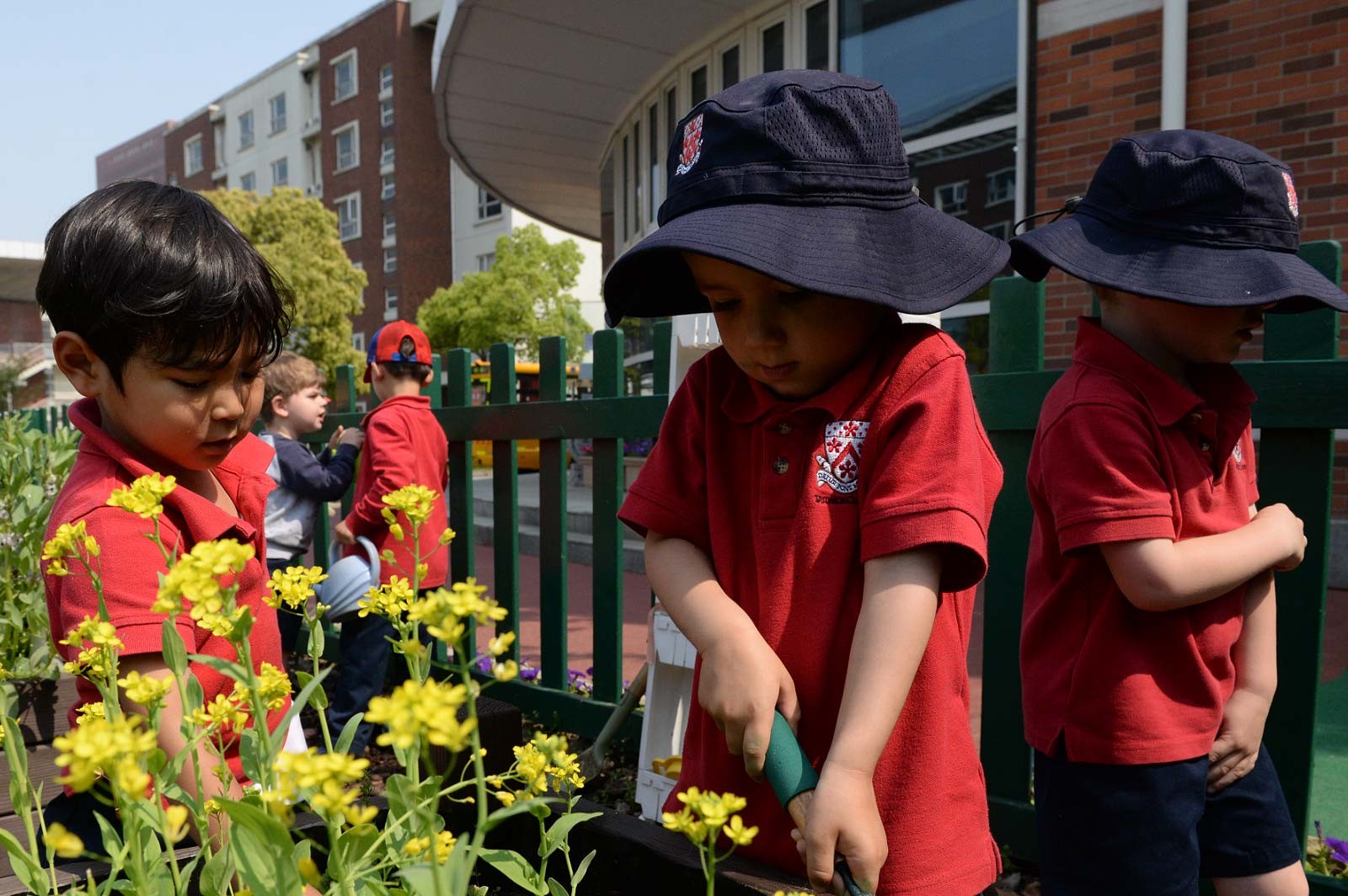 Dulwich Early Years Students engaging in an outdoor activity